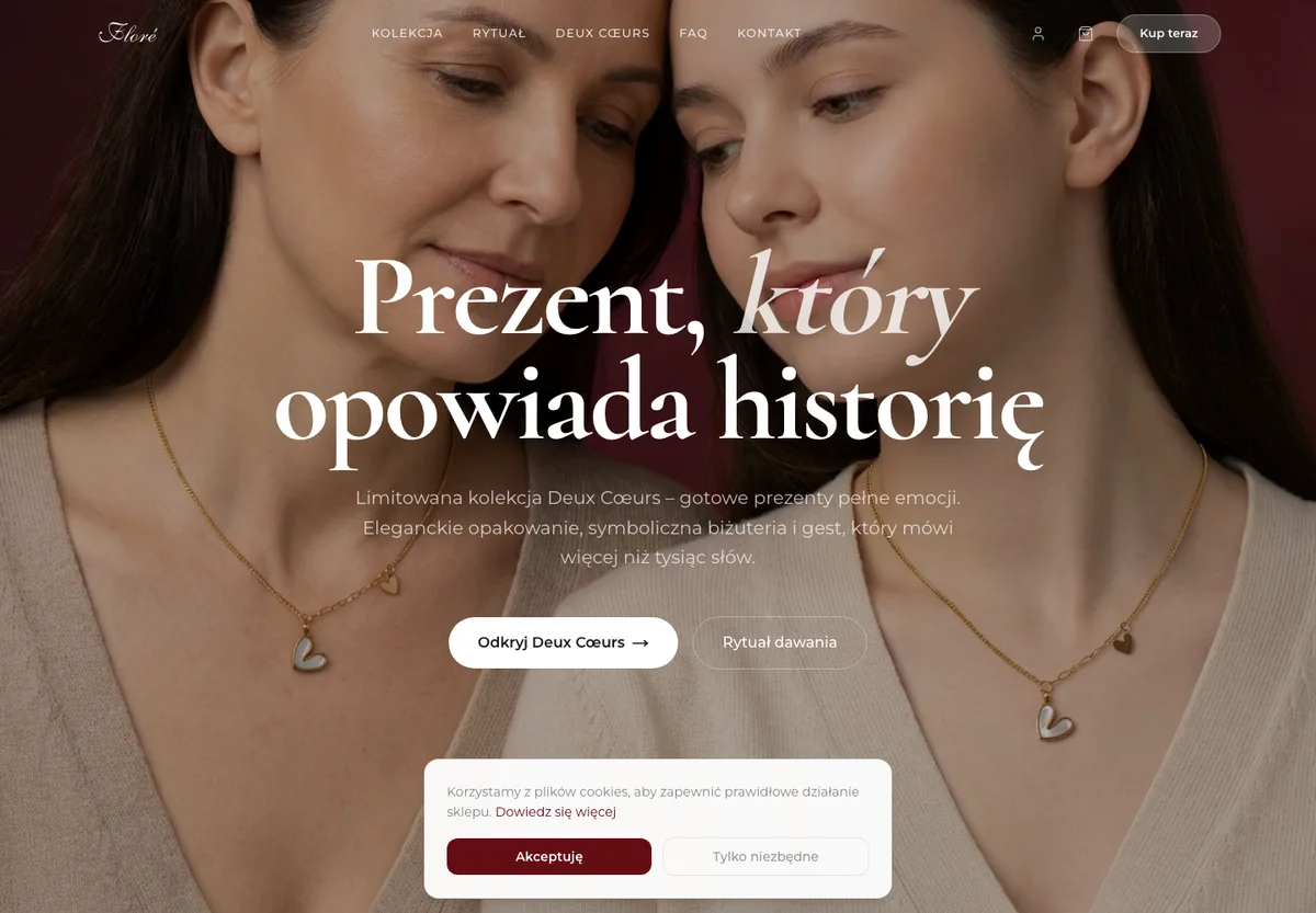 Realizacja, Floré, biżuteria na prezent