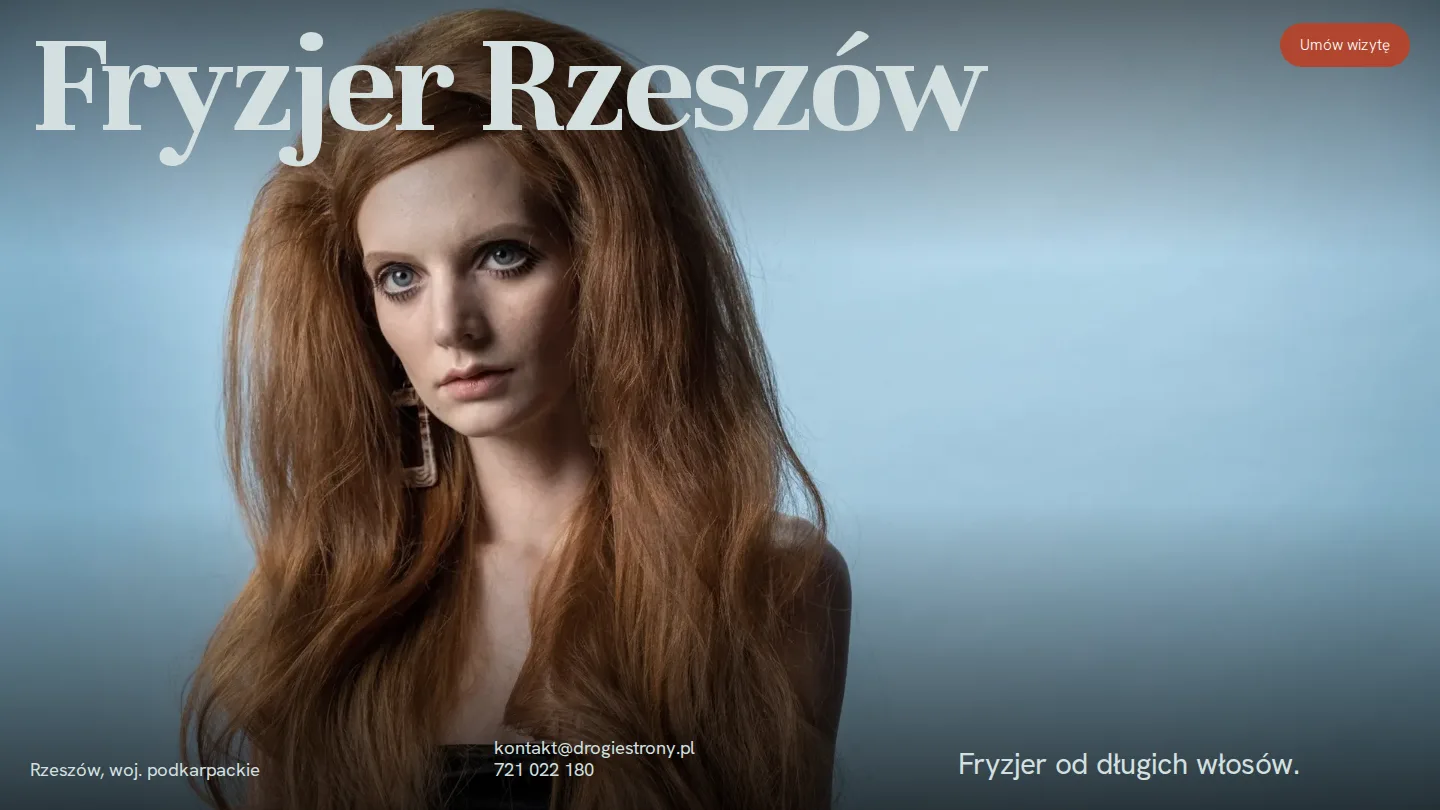 Strona demo: salon fryzjerski w mieście Rzeszów, domena fryzjer-rzeszow.pl